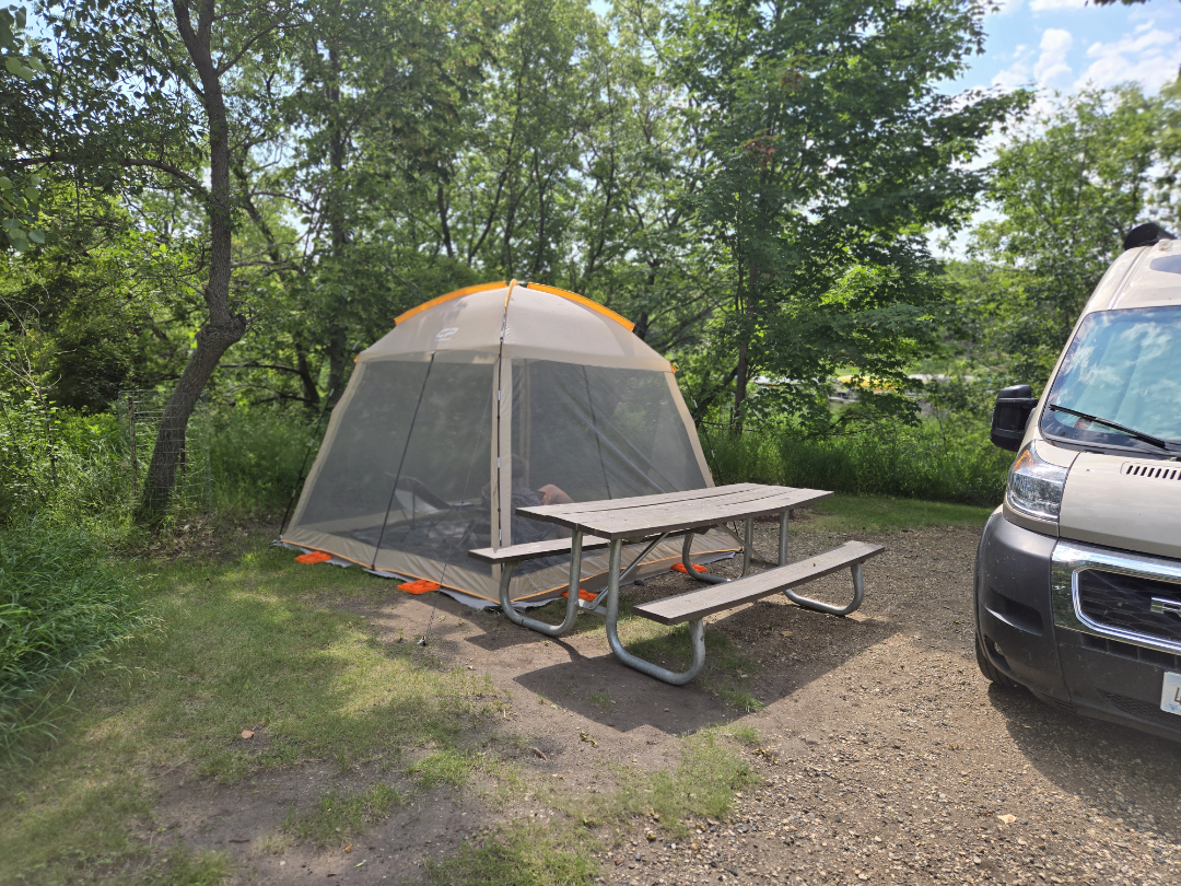 The Dining Tent Setup